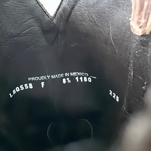 Lane EMMA JANE Womens Cowboy Boots 8.5 Brown Western Cowgirl Mid Calf Tall Boots - Picture 12 of 14